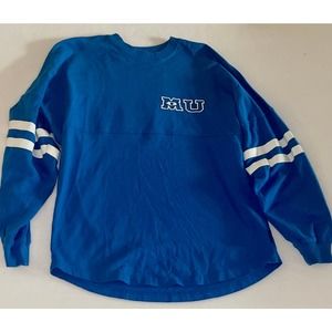 Disney Parks Shirt adult small Blue Monsters University Spirit Jersey